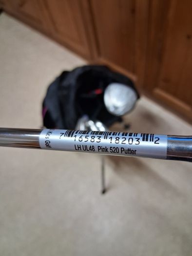 Golf Clubs. US Kids Golf Set.Left Handed .Age 7 To 8 Years Old. Girls Set.. In As New Condition. Collect In Dublin Or Receive Via Post.