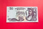 Bolivia  50. Bolivianos. 1986  Pick 245. ( Uncirculated )