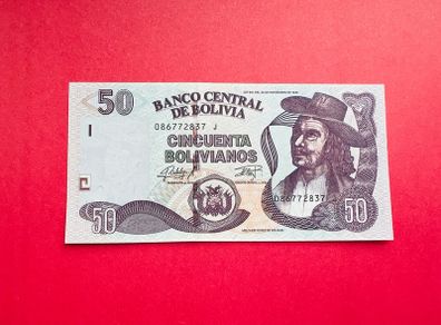 Bolivia  50. Bolivianos. 1986  Pick 245. ( Uncirculated )
