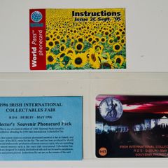 1996 RDS Dublin Irish International Collectables Fair Limited Edition phone card