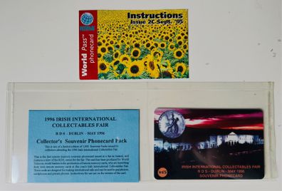 1996 RDS Dublin Irish International Collectables Fair Limited Edition phone card
