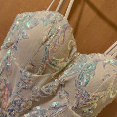 Champagne Embellished Debs Dress Size S