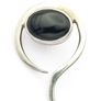 Jet Sterling Silver Abstract Pendant Image 2