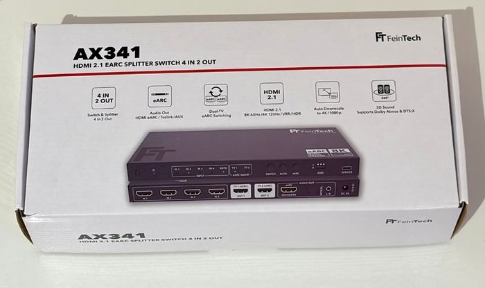 HDMI 2.1 eARC 240hz 4k - Remote controlled splitter switch