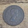 Great Britain UK 1957 Half Penny Elizabeth II Coin - free standard postage Image 2