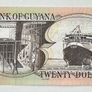 Guyana 20 Dollars Banknote Image 2