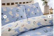 Peaceful Festive Doves Duvet Set- King Size Reversible
