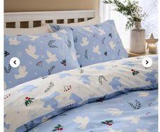 Peaceful Festive Doves Duvet Set- King Size Reversible