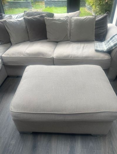 Grey Corner Sofa and Chair