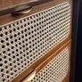 Solid Wood & Rattan Sideboard Image 4