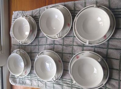Johnston Brothers  Soup cups & saucers set