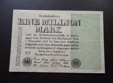 Germany. Reichsbanknote. 1 Million Mark (9.8.1923)