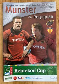 2006 Munster v Perpignan - Heineken Cup Quarter Final Programme