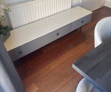 Marble top media stand- can be delivered locally for 10