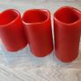 Red Battery LED Flameless Candles 3 pack Image 4