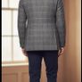 Top French Designer Cerruti 100% Men's Wool Plaid Sports Jacket Image 3