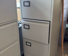 Metal filing cabinets