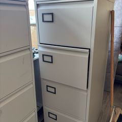 Metal filing cabinets