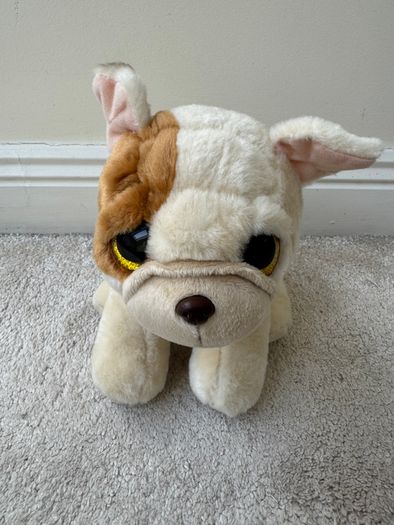 Ty Beanie approx. 8" Houghie the Bulldog Plush Used Please see photos