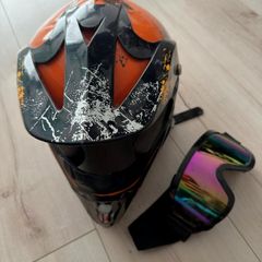 Motorcross Helmet with goggles