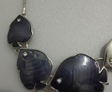 Costume Necklace - Enamelled - Aquatic Theme