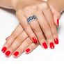 Vintage Style Sapphire Stone Silver Ring Image 2