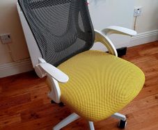Mesh Office Chair with Yellow Seat
