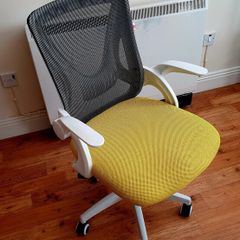 Mesh Office Chair with Yellow Seat