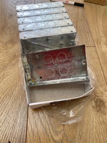 Switches and sockets metal installation Box