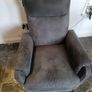 Recliner Armchair ABILDSKOV electric grey faux leather Image 5