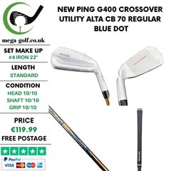 New Ping G400 Crossover Utility #4 Iron 22 Degree / Alta CB 70 Regular / Blue Dot