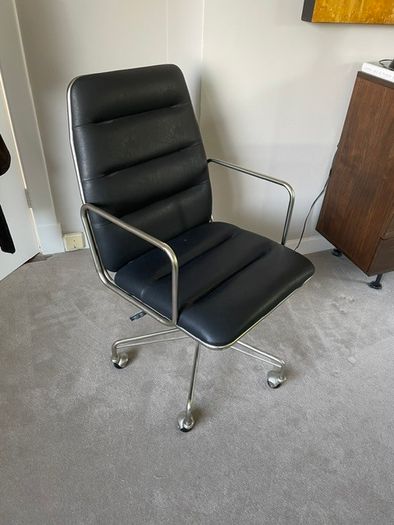 CB2 Ad Black Executive Office Chair / Desk Chair