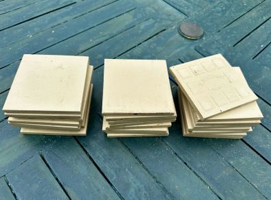 Wincklemans Pale Yellow Ceramic Tiles - 10cm x 10cm