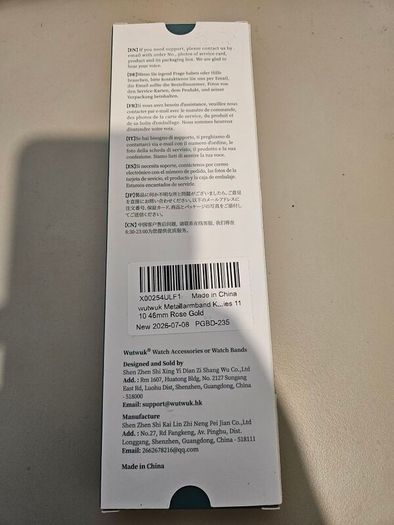 Apple Watch Strap Series 11/10 Rose gold 46mm