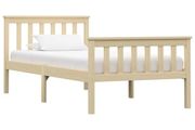 Bed Frame without Mattress Natural Solid Pinewood 100x200 cmBed Frame without Mattress Natural Solid Pinewood 100x200 cm