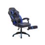 Black-Blue Gaming Chair gaming chair, office chair with footrest, desk chair, ergonomic design, adjustable headrest, lumbar support, up to 150 kg loadable, black-blue Image 2