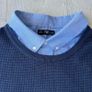 NEW Mens Navy 2 in 1 Knit Jumper 3XL Image 5