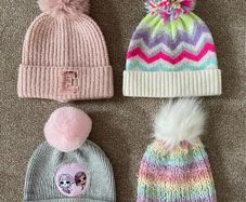 Girls Hats x 4