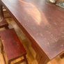 Unique chinese hardwood table & stools Image 5