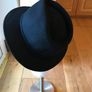 Vintage Women's Trilby Black Hat Image 7