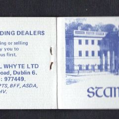 1983 Ireland Stampa Exhibition Souvenir Booklet showing General Post Office GPO includes X 1p, 2p, 3p & 6p definitive stamp.