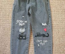 Girls brand new jeans with elastic waist size 10-11y
