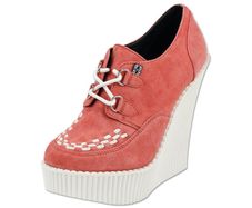 TUK creeper wedge coral colour UK 6