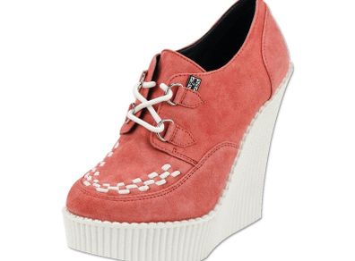 TUK creeper wedge coral colour UK 6