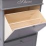 Shoe Cabinet Grey 50x28x98 cm Paulownia Wood Image 6