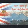2004 Gibraltar 50 unit 300 Years of British Gibraltar (Gemplus - GEM5 (Red)) Phonecard Image 2