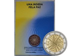 Portugal 2 Euro Base Metals Brilliant Uncirculated Coin 2023 - A Coin for Peace - 2 Euro Commemorative Coin