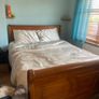 Solid wooden bed king size Image 2