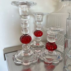3 candle holders