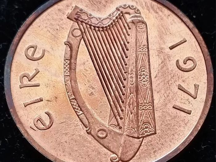 [#2336] - Ireland 1971 | SPECIMEN | Irish 1p | Irish Penny | KM.20